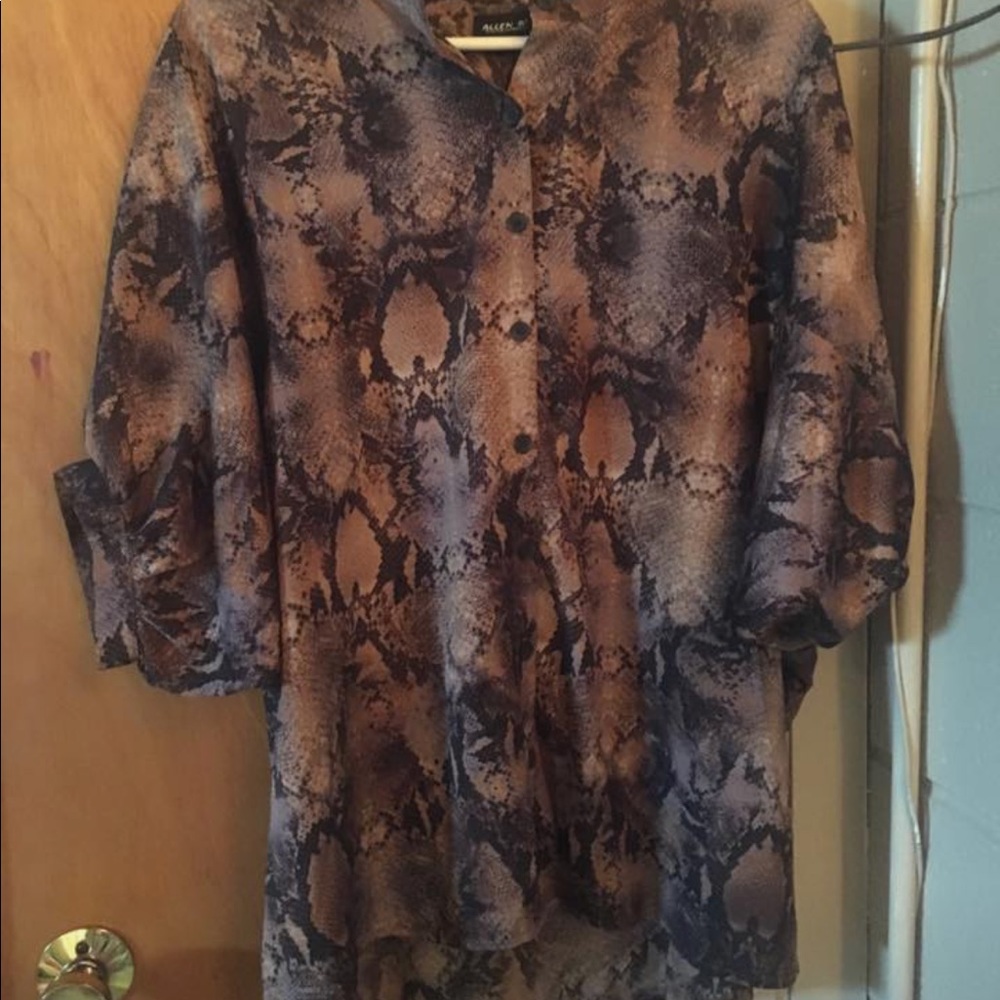 Snake skin patterned shirt